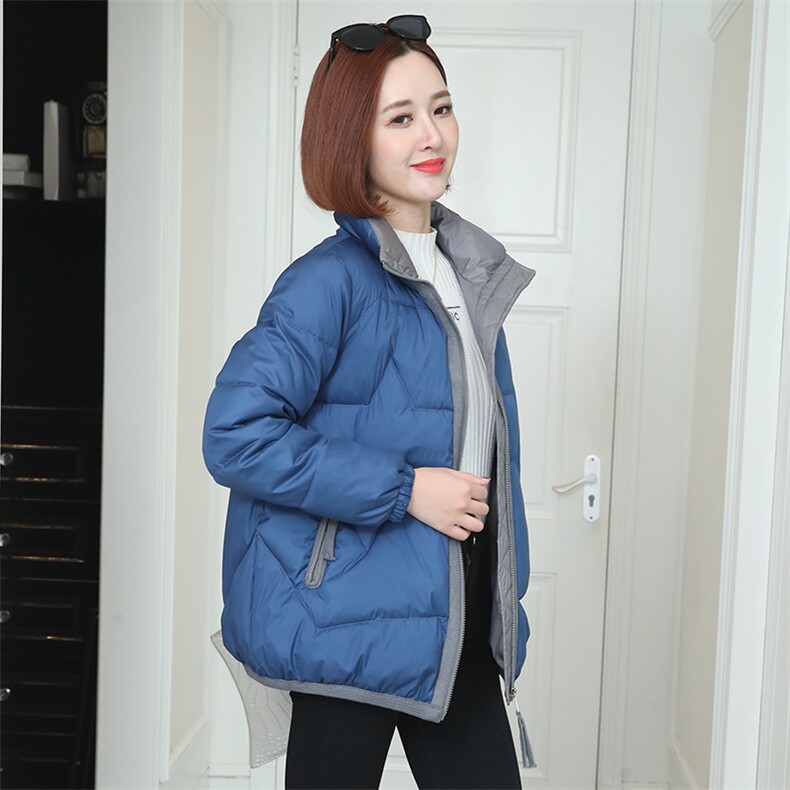 时尚潮流女装棉服冬季保暖轻薄外套显瘦修身短款棉衣,女装棉衣/棉服,梦芯尔