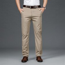 2021高品质男士休闲裤直筒中青年西裤爸爸装裤子夏季长裤6018P40，男装西裤，星座224-1