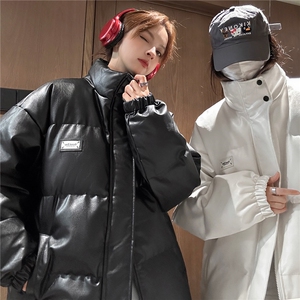 中性2026冬装港风皮棉衣冬季宽松棉服袄情侣加厚外套男S271-P128图片