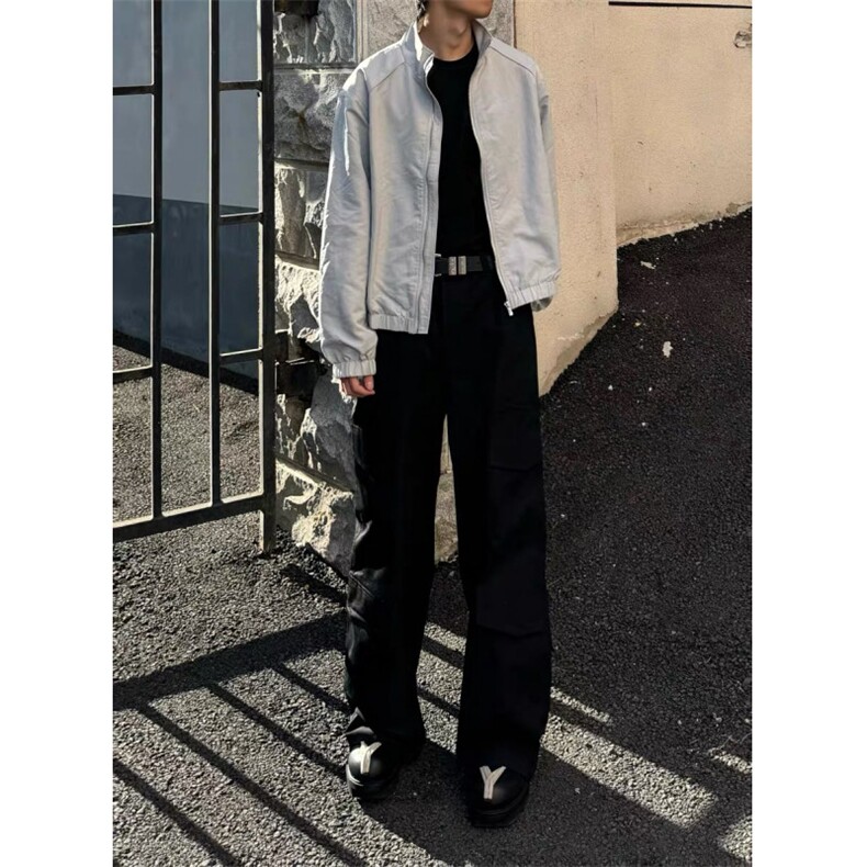 现货自制垫肩三防面料cleanfit外套子母带夹克男女,男装夹克,星座807