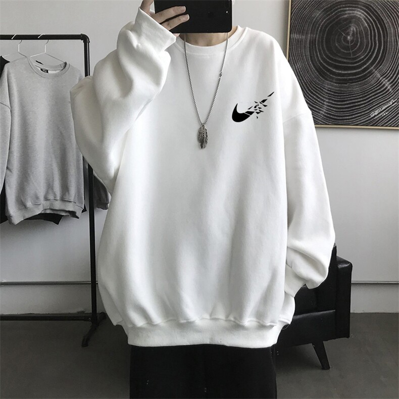 W34男女中性休闲圆领套头印花卫衣外套学生班服青少年男女装大码,男装卫衣,星座115A(原星座507）