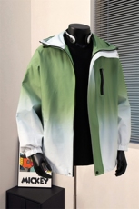 港风山系防水冲锋衣渐变色夹克男：聚酯纤维JK77088P85控128，男装夹克，星座227-7