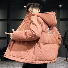 【】A003-HY8008-P130冬装新款印花连帽面包服棉衣家乐，男装棉衣，电商A003
