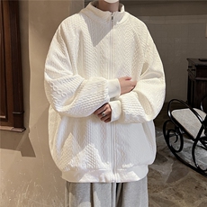 港风菱形麻花辫花纹面料夹克男成分:聚酯纤维JK77086P65控88，男装夹克，星座227-7