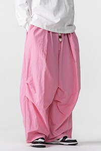 夏季 大码日系港风伞兵裤男女潮休闲工装裤休闲阔腿裤 K279/P65图片