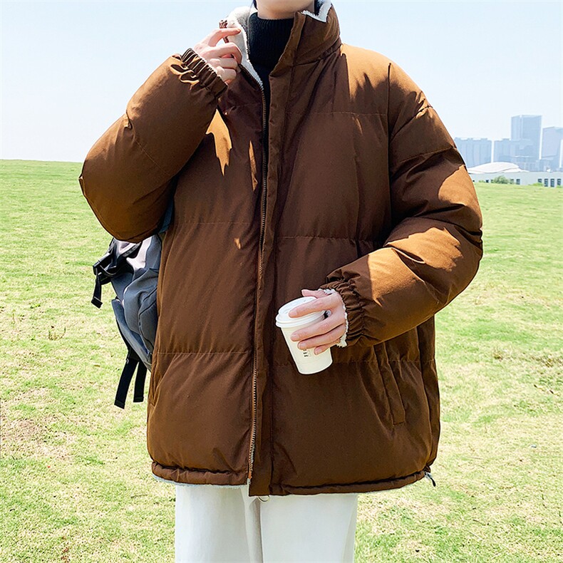 2024秋冬季外套双面穿情侣休闲羽绒棉服羊羔绒加厚男女棉衣P80,男装棉衣,星座217-4