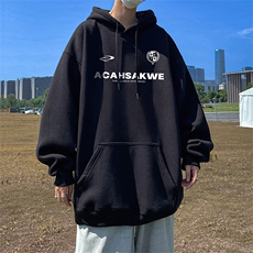 抖音得物供货可提供视频春装重磅美式宽松连帽卫衣DL2418，男装卫衣，电商A486-1