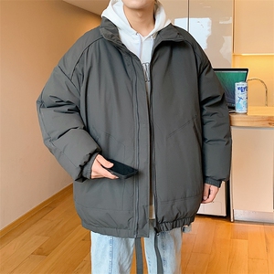 现货冬季美式休闲加厚雪山外套夹克立领纯色三防户外工装棉服图片