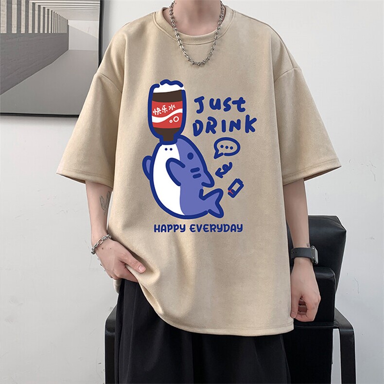 麂皮绒短袖t恤男大码半袖男JD82450-P25,男装T恤,电商A040