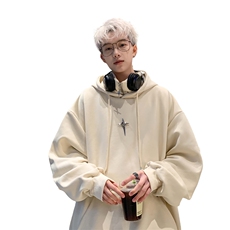 复合牛奶丝假两件加厚连帽卫衣半拉链外套CP42-特P:40控价:88，男装卫衣，电商B371