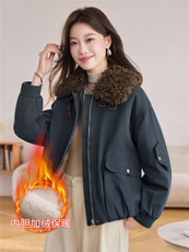 现货！现货！2025冬季女装新款加绒加厚棉衣棉服，女装棉衣/棉服，以桐