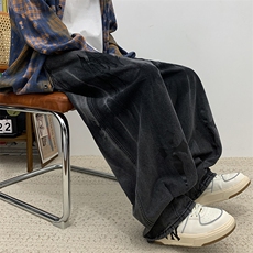 2024新款水洗扎染牛仔裤春季高街ins潮牌宽松长裤现货K7687-P49，男装休闲裤，星座512-3