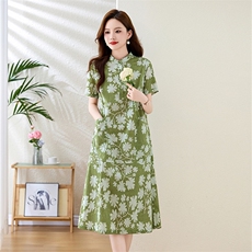 纯棉连衣裙夏季2024新款衣服大码女装超好看高端精致气质连身裙子，女装连衣裙，姿衣坊