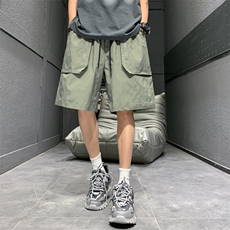 高品夏季工装短裤男纯色宽松大码运动五分裤DSA157B-D603-特P40，男装牛仔裤，电商A157B