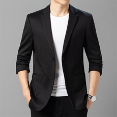 西服男秋季潮款休闲商务小西服上衣中年男士单西外套ASD2322-P180，男装西服，电商B212（原钱塘6029）