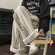 数据款卫裤直筒休闲裤ocus白花灰迷彩条纹裤子特P常规45加绒P50，男装休闲裤，电商D205