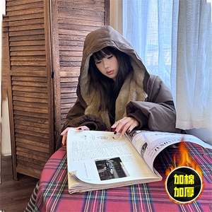 两面穿现货重磅短款座山雕棉衣男女双面穿毛毛绒棉服加厚外套图片