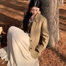 2025年夏季宽松百搭雪纺裙，女装半身裙，唐诺