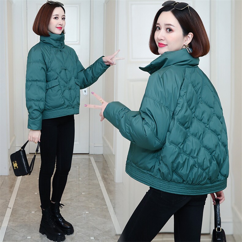 时尚显瘦短款盘扣保暖棉服冬季新款女装棉衣外套,女装棉衣/棉服,雪樱依海