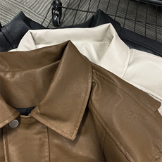 抖音直播！pu皮衣机车服宽松夹克男CP40-特p65控价：118，男装夹克，电商B371