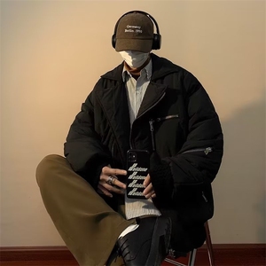 A929-P80 秋季美式vintage多口袋飞行棉服男高街潮牌宽松外套图片