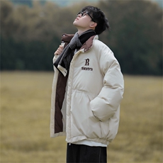 F65-P702024冬季潮牌保暖棉服棉衣美式复古立领面包服外套男，男装棉衣，星座512-6