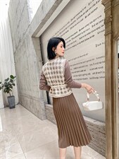 星雨阁2021秋冬款马甲两件套连衣裙现货，女装马甲，星雨阁