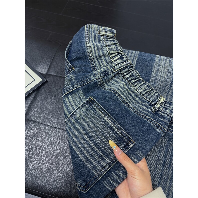 B221美式ins高街暗黑个性重工艺直筒牛仔裤LK26645-特P46控78,男装牛仔裤,电商B221