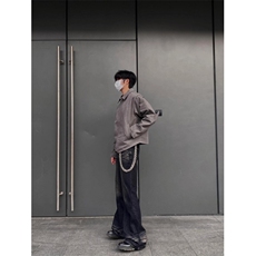 【有货】cleanfit灰色短款盔甲外套男春秋高级感夹克S260LL-P65，男装夹克，星座1007（原301D）