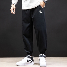 K12055-P40束脚纯棉运动裤男士休闲裤大码宽松卫裤男马切达，男装休闲裤，电商A040A