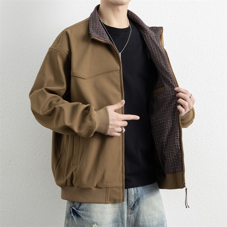 现货春季美式户外夹克男新款高街设计感百搭痞帅外套JK02617-P70,男装夹克,星座308B-2
