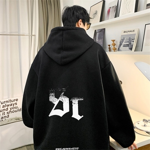 抖音得物供货 可提供视频 秋冬重磅美式宽松连帽卫衣DL1909图片