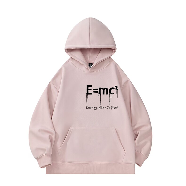 新款重磅棉大码落肩宽松连帽字母休闲宽松情侣卫衣W2258P55，女装卫衣/绒衫，星座201-2