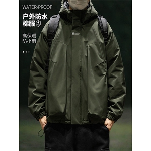 户外防水棉服 DT2251-TP110 控价158 冬季防水棉衣字母印花外套男图片