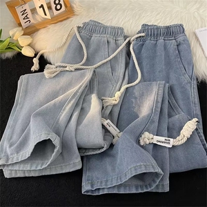 多口袋高街工装牛仔裤潮牌复古裤子设计感vibe休闲裤N7001-P50图片