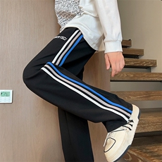 休闲裤男款春秋潮牌宽松直筒裤子男时尚帅气青少年长裤K528-P43，男装休闲裤，星座308B-2