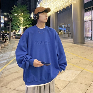 春款港风圆领卫衣男落肩打底衫潮流百搭上衣外套 Y016 P32图片