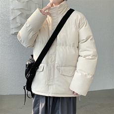 羽绒棉服男冬季休闲冬装潮牌加厚保暖灯芯绒外套男M0776-P105，男装棉衣，星座308B-2