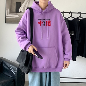 L2369P48秋装2024新款潮趣印花学生潮流男女情侣连帽卫衣图片