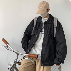 牛仔外套男女韩版潮流高街帅气2023春秋新款ins宽松夹克W4625-P57图片