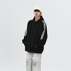 重磅全棉二开支持退换抖音得物高品质360克宽松织带连帽卫衣CM04，男装卫衣，电商A486