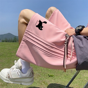 已注册直播抖音得物品质运动男中裤五分休闲短裤K382P35控48图片