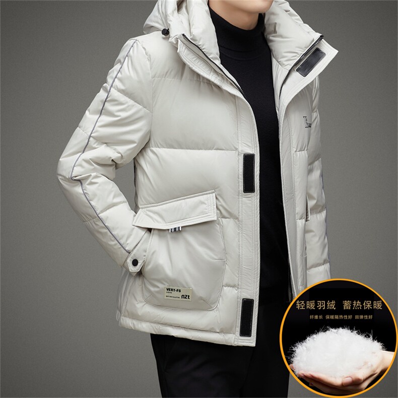 V2311钱塘2020-3秋冬新款男士羽绒服外套连帽宽松休闲面包服P220,男装羽绒服,钱塘207-3