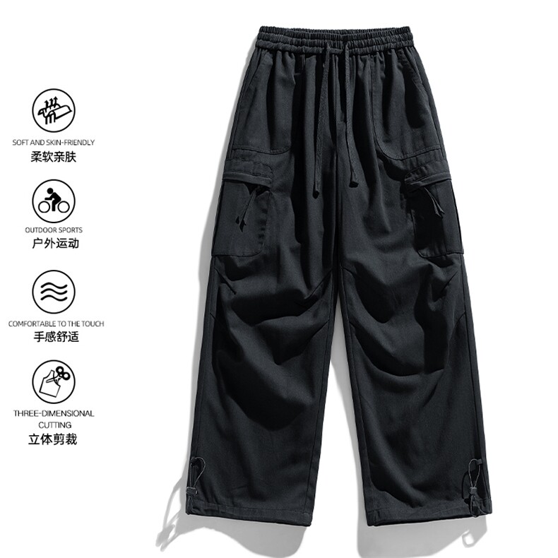 2025秋季新款现货纯棉水洗直筒裤工装休闲长裤DSA157B-K2539-P63,男装休闲裤,电商A157B