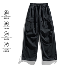 2025秋季新款现货纯棉水洗直筒裤工装休闲长裤DSA157B-K2539-P63，男装休闲裤，电商A157B