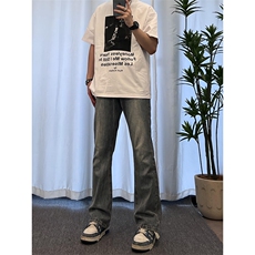 cleanfit裤子高街潮牌水洗微喇叭牛仔裤NZ05，男装牛仔裤，星座310A-4
