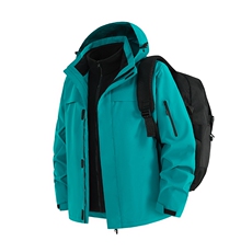 冲锋衣2025新款秋冬三合一户外防风登山运动外套A436-6688-P105，男装夹克，电商A436