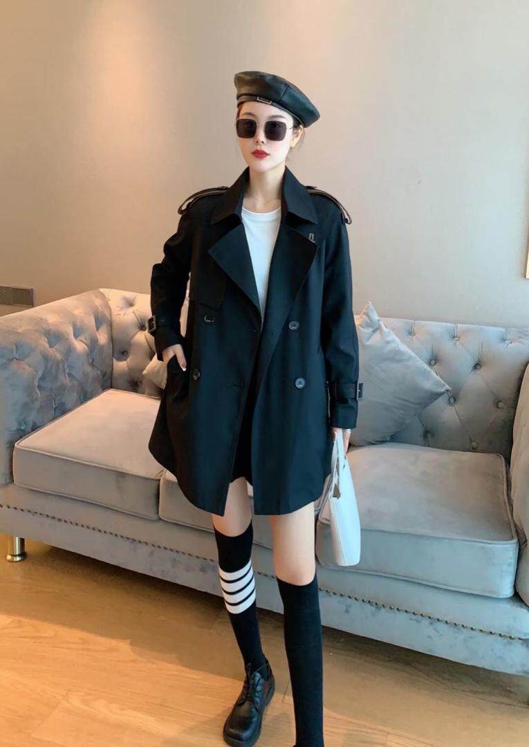 一手长大气收腰风衣，女装风衣，YO\VLF雅洛菲