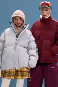 ！冬季条纹五防立领加绒加厚棉衣情侣撞色棉服外套MY7777-P68图片