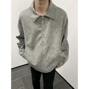 春秋新款韩系翻领高级感外套男图片